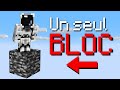 Estce que je peux survivre sur 1 seul bloc de bedrock 