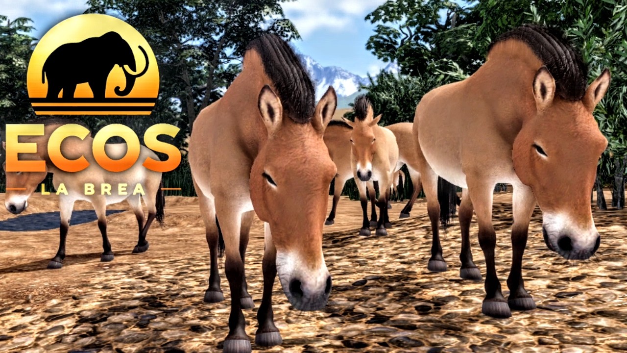 МЫ СТАЛИ ДИКОЙ ЛОШАДЬЮ, и на нас охотились ТИГРЫ в ECOS LA BREA ROBLOX.