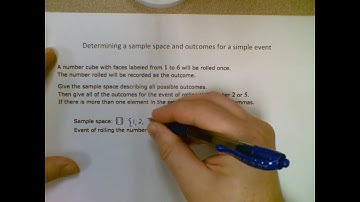 Geometry - Determining a sample space and outcomes for a simple event