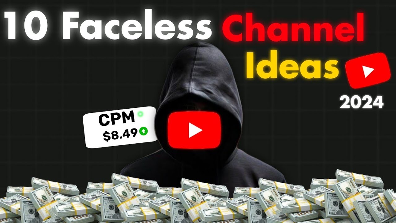 Top 10 High CPM Faceless Youtube Channels Ideas To Start In 2024. Make ...