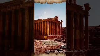 The Temple of Bacchus: Located in Baalbek, Lebanon. #temple #bacchus