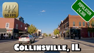 Driving Around Collinsville, Illinois in 4k Video