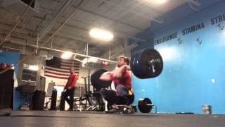 Squat clean thruster, 290 lb