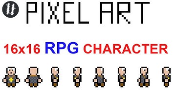 How To Pixel Art Tutorials [15] - 16x16 RPG Character (4 sides)