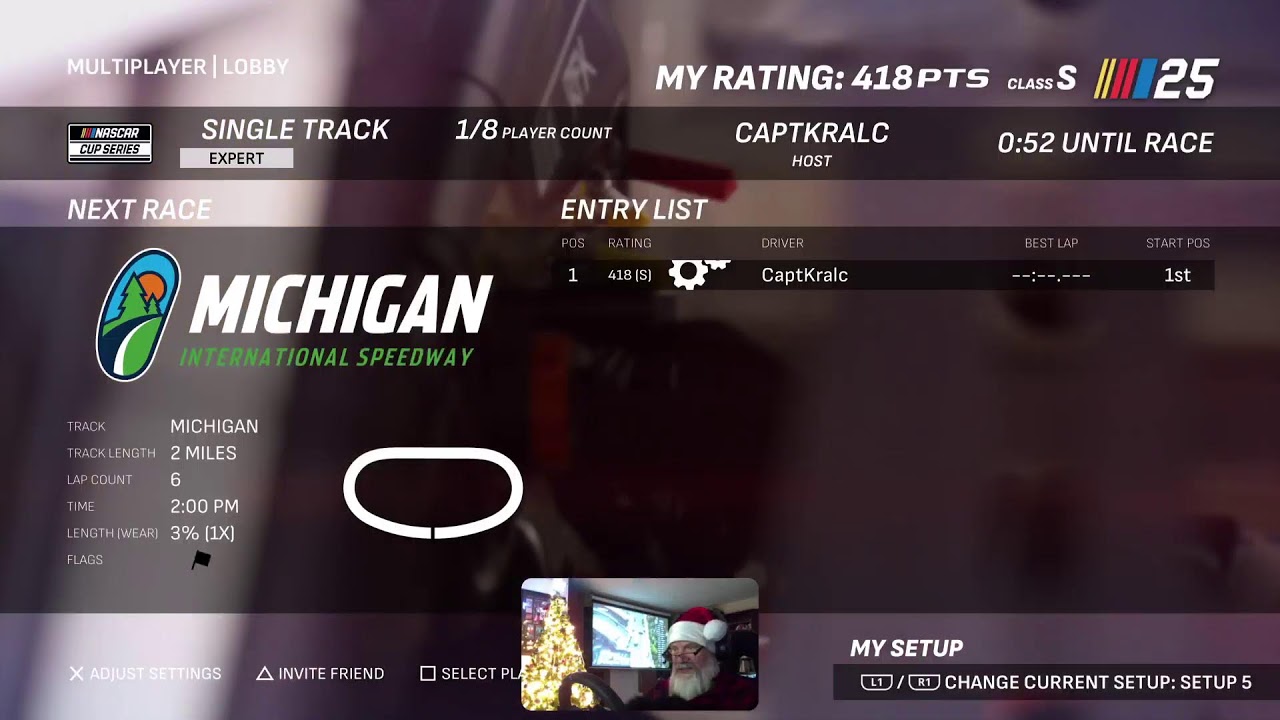 NASCAR 25 quick 3% races at Michigan.