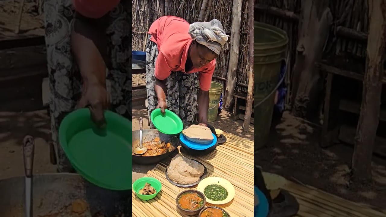 Sharing the Most traditional  and Cultural Food in the village 