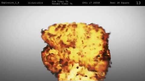 Maya Fluids - Explosion