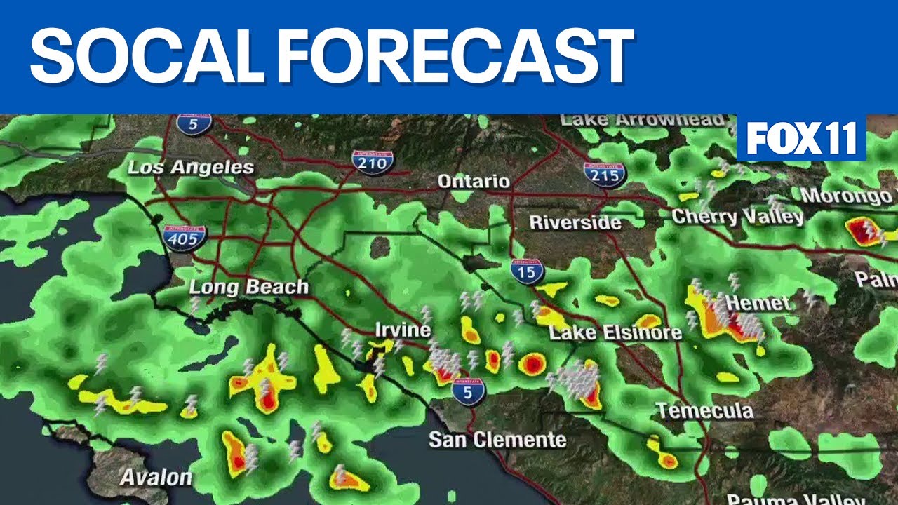 Rain, thunderstorms enter LA forecast | FOX 11 LA - YouTube
