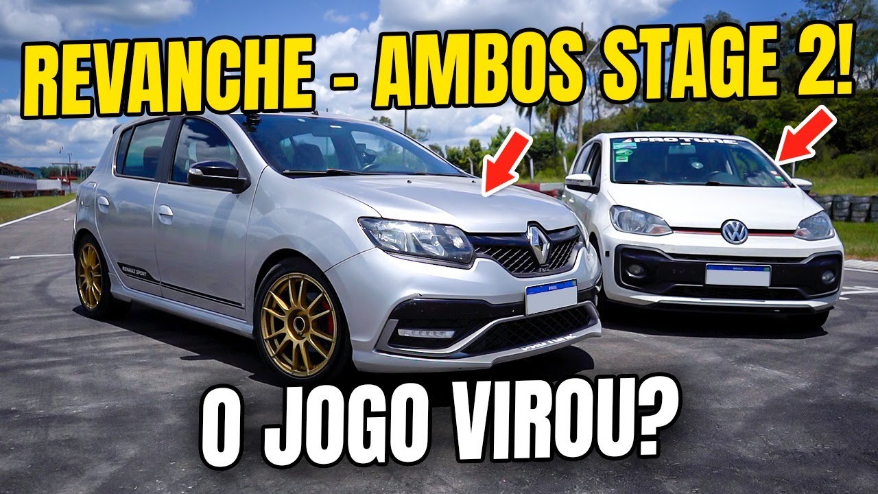 Up! TSI stg 2 X Sandero R.S. stg2 - A REVANCHE na arrancada!