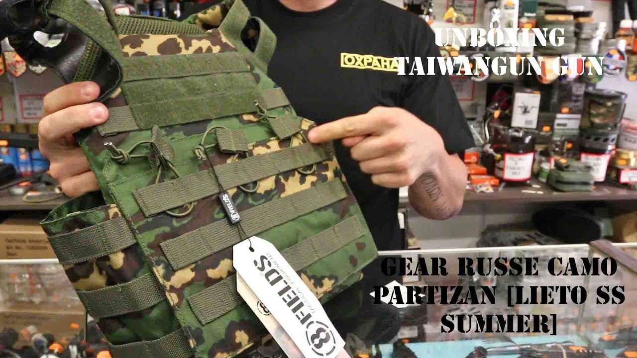 Unboxing taiwangun Gear gilet tac molle et pochettes camouflage russe partizan FR
