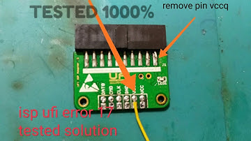 isp ufi error 17 final solution tested 1000% - direct isp problem