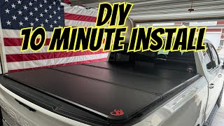TRIFOLD Tonneau Cover Installed Silverado / Sierra Short Bed - ONINE Hard Bed Cover