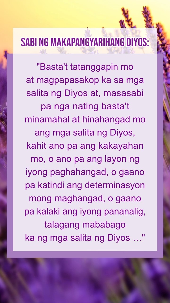 Nais ng Diyos na Basahin Mo Ito Ngayon