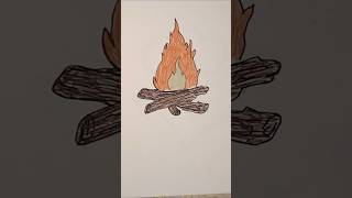 How to Draw a Realistic Fire #ArtTutorial #DrawingTutorial  #ArtStepByStep #DigitalArt #DrawingTips