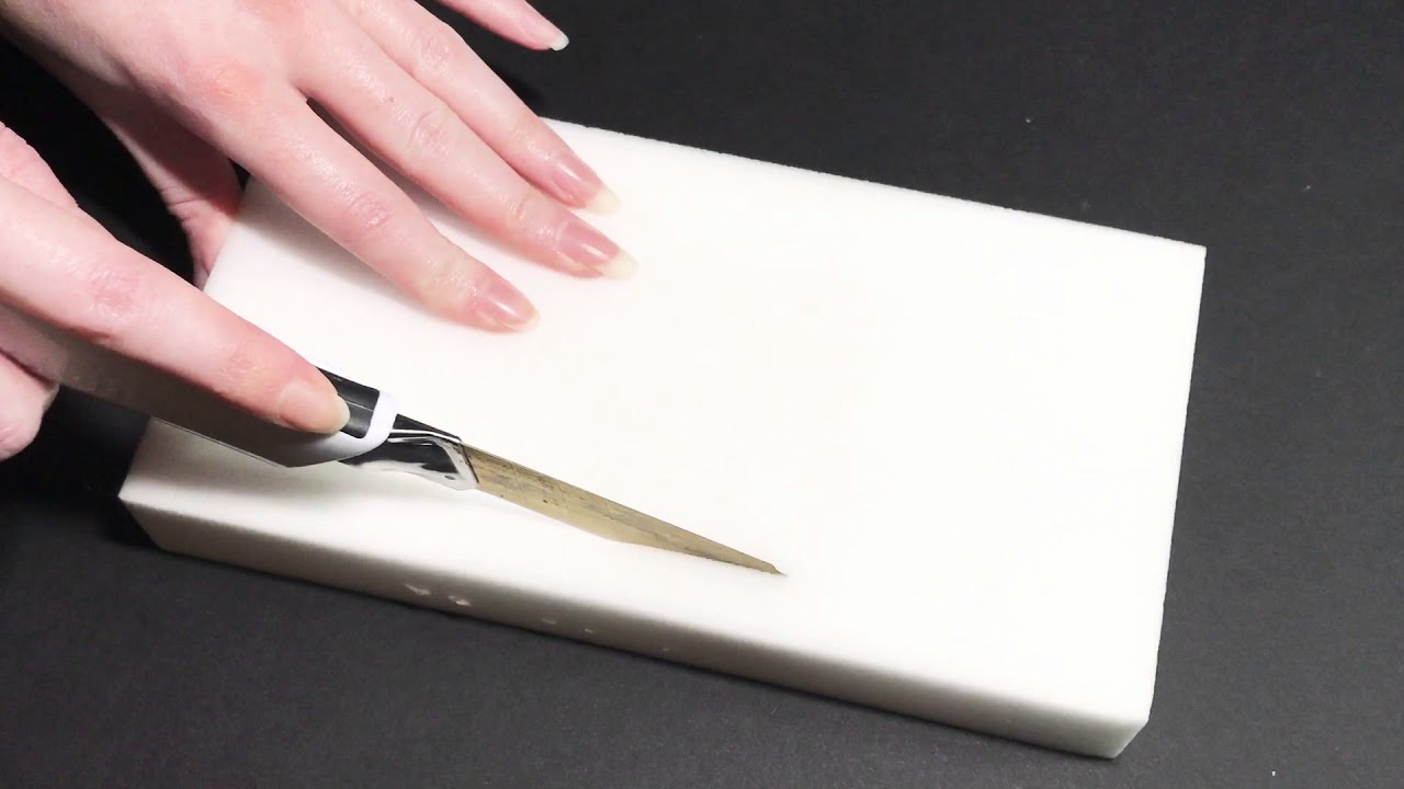 ASMR Slicing & Ripping Magic Eraser Sponge