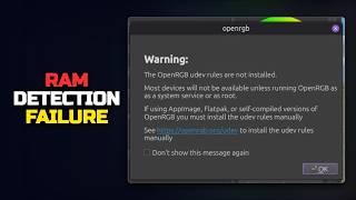 Fix OpenRGB not detecting RAM in OpenRGB News