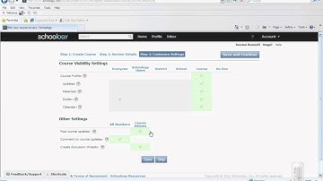 Schoology - Setting up courses
