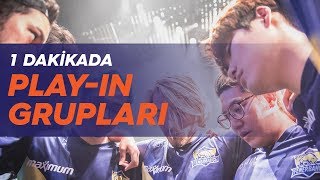 1 dakikada: play-in grupları