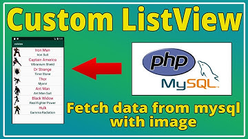 Android Custom Listview with Image and TextView with Item Click - Fetch data from MySQL using PHP