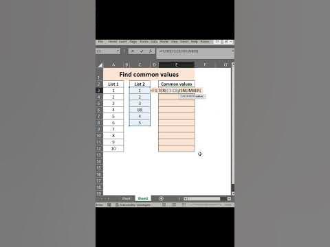20230412 find common values between 2 lists - YouTube
