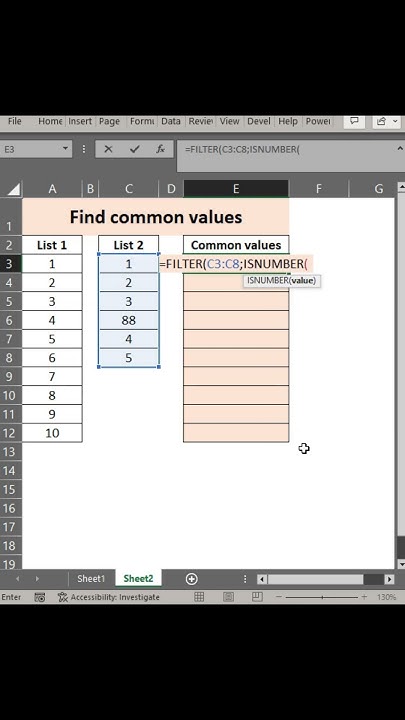 20230412 find common values between 2 lists - YouTube