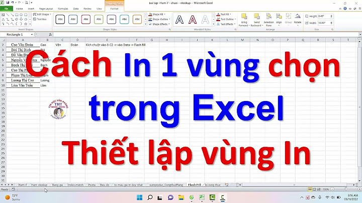 Hướng dẫn chọn trang in trong excel