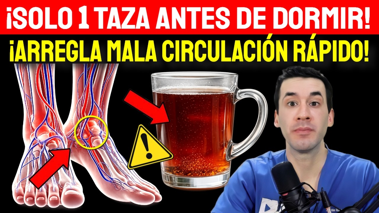 ⁣Beba ESTO para aumentar Rápidamente el Flujo Sanguíneo en las Piernas en Mayores de 60
