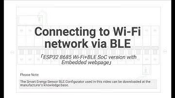 SPM02 ESP32 Smart Energy Sensor Installation and Wifi Connection via BLE