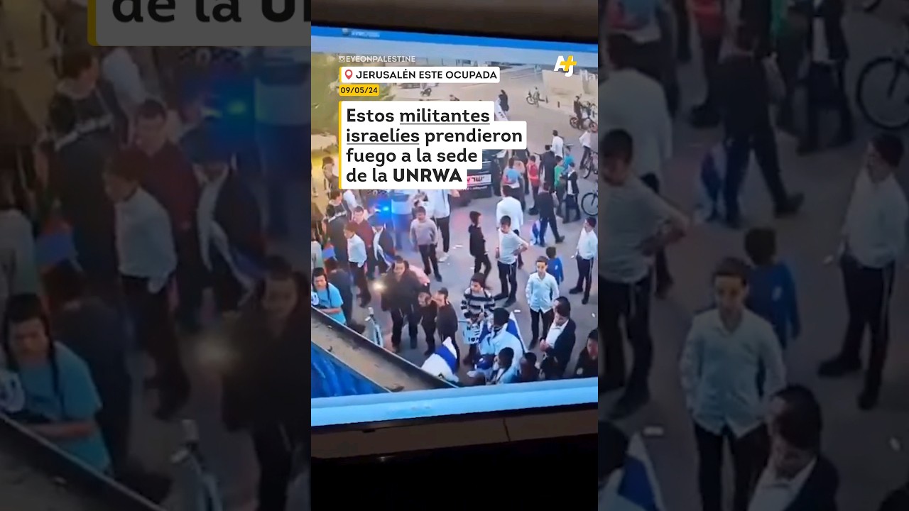 أضرم إسرائيليون النار في مكاتب الأونروا في القدس