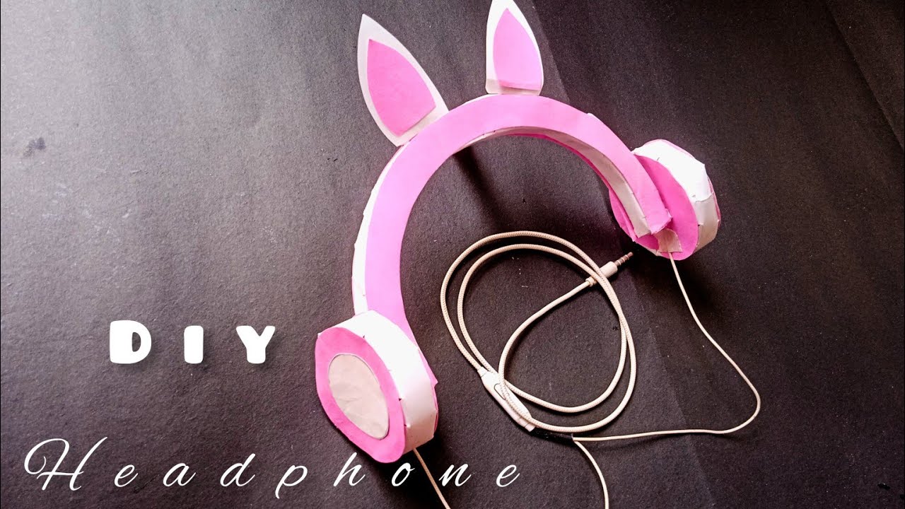 How to make DIY headphone with paper 🎧🎼 YouTube