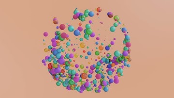 Abstract Colorful Sphere 4k 60FPS Motion Background Loop Relaxing Ball Balloon Floating In The Air