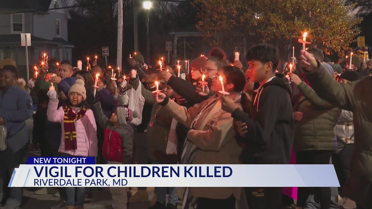 Vigil held for children killed in Riverdale Park, Md. - YouTube
