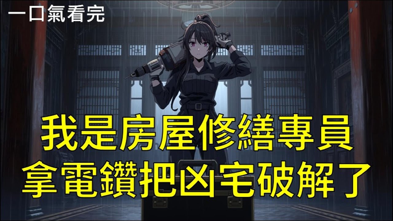 【一口氣看完】我叫沈離，世人稱我為「拆鬼師」，當陳家老太太求我驅逐牆裡的厲鬼時，我沒拿桃木劍，而是冷漠接通了手裡那把重型工業衝擊鑽的電源。《我是房屋修繕專員，拿電鑽把凶宅破解了》#聽書 #完結 #小說