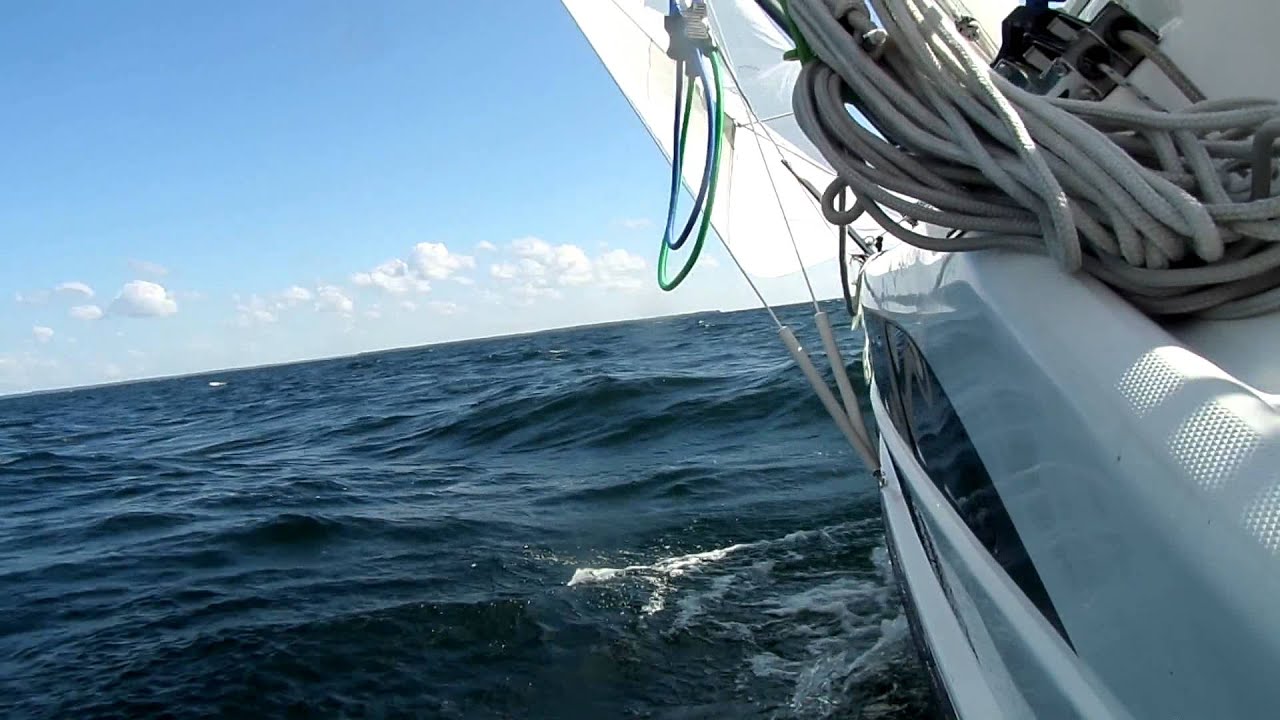 High wind sailing with John - YouTube