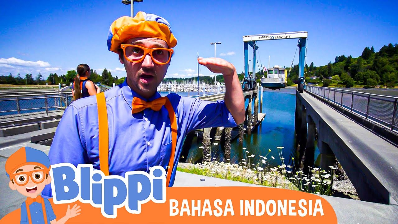 Belajar Tentang Kendaraan Konstruksi Bersama Blippi | Blippi Bahasa