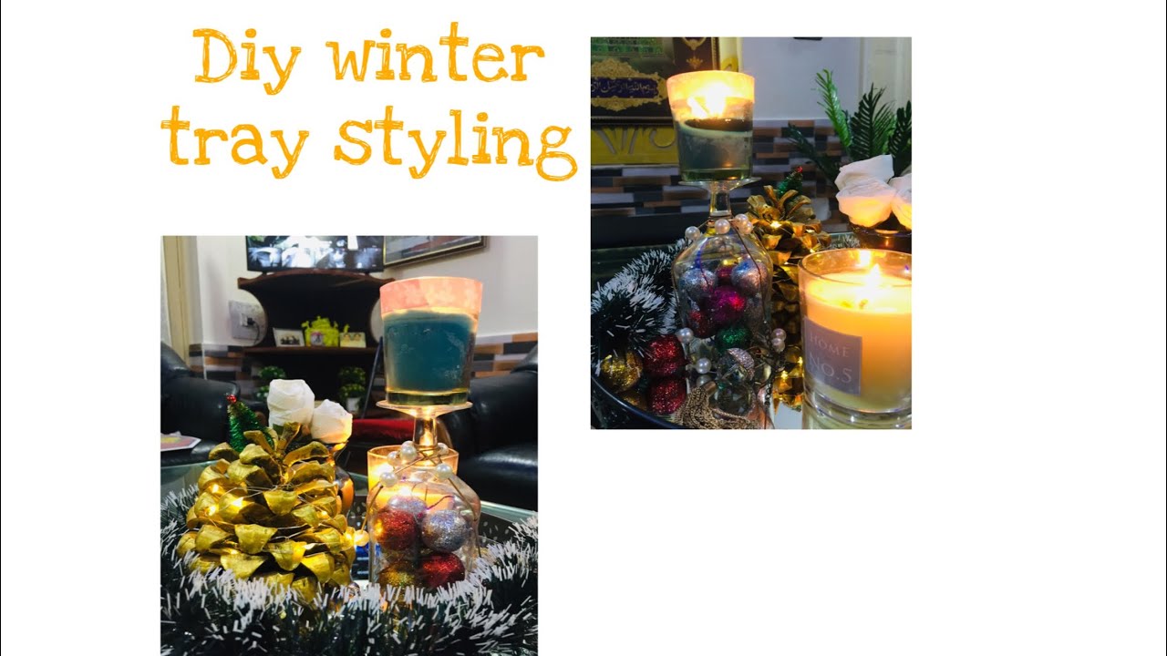 DIY Upcycled Centerpiece Tray for Winter – Sustain My Craft Habit