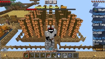 Make a Cocoa Beans 🫘 op farm || Minecraft Cubecraft Skyblock #1