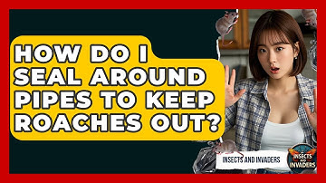 How Do I Seal Around Pipes To Keep Roaches Out? - Insects and Invaders