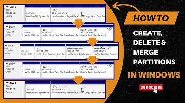 How to Create, Delete & Merge Partitions in Windows | Disk Management Tutorial