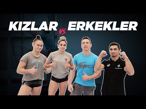 Kız Cimnastiği vs Erkek Cimnastiği (İLK KEZ DENEDİK!)