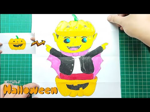 cara menggambar kostum halloween untuk anak cara menggambar dan mewarnai Kumpulan ide halloween