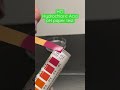 HCl pH Paper Test Hydrochloric Acid