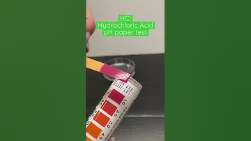 HCl pH Paper Test Hydrochloric Acid