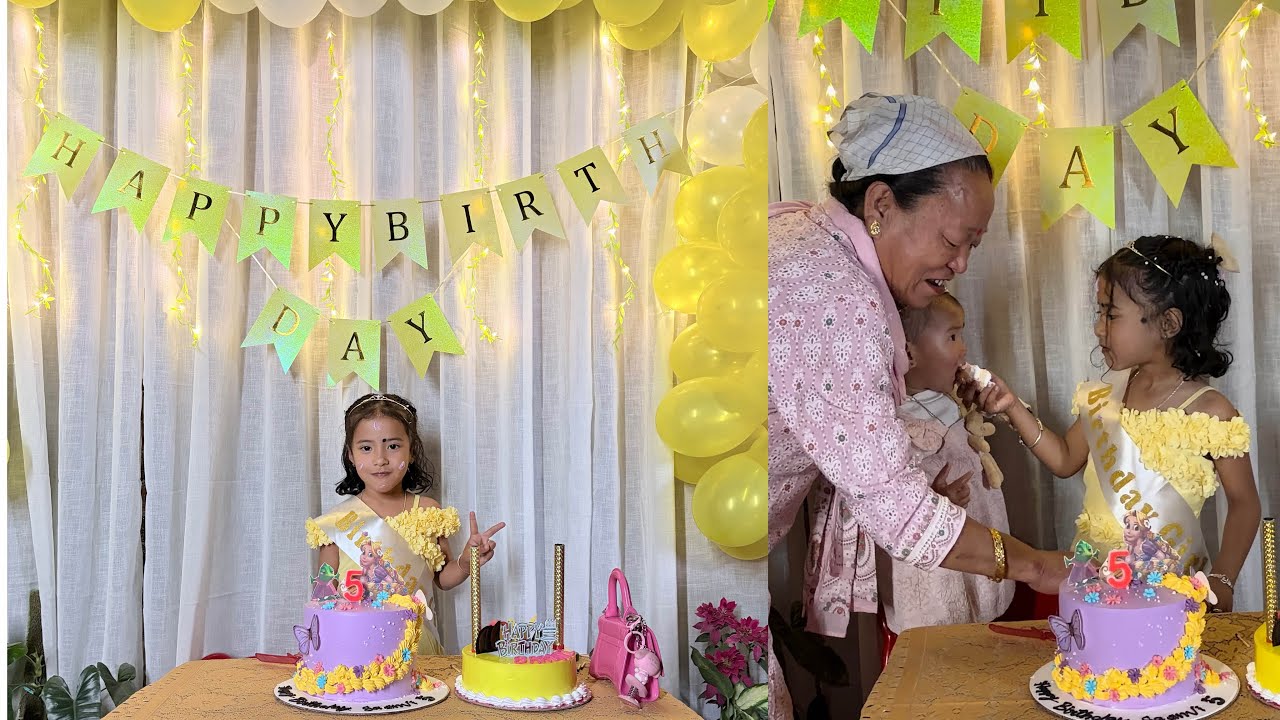 Birthday celebrate 🥳// Saanvi lai surprise ❤️