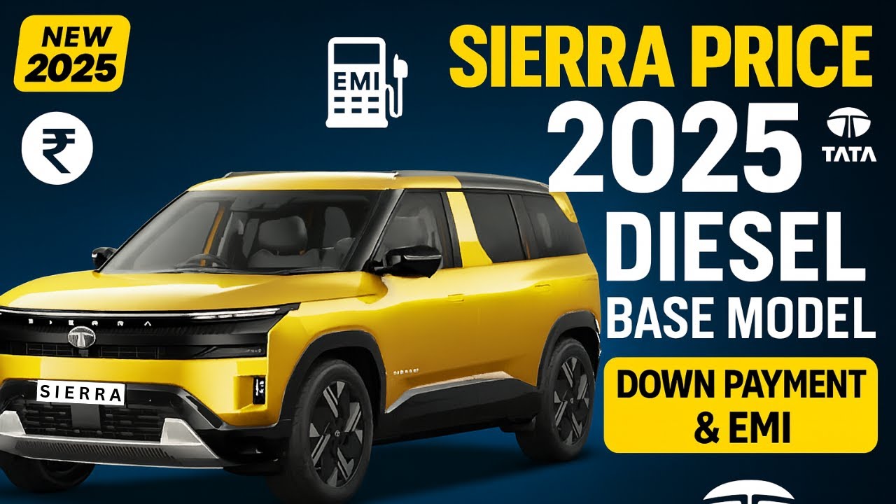 Tata Sierra Price 2025 | Diesel Base Model Features & Specifications ...