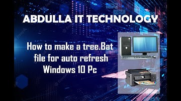How to make a tree.Bat file for auto refresh Windows 7,8,10,11 Pc - Bangla Tutorial (2022)