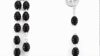 Black Wood St. Benedict Rosary