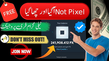 Not Pixel telegram New Project| How to Play Not Pixel Game | Free Mining Project