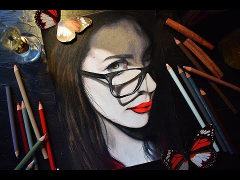 Self- portrait speed drawing - How I became an artist  @AggelikhXiarxh