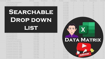 Create Searchable DropDowns in Excel in Tamil